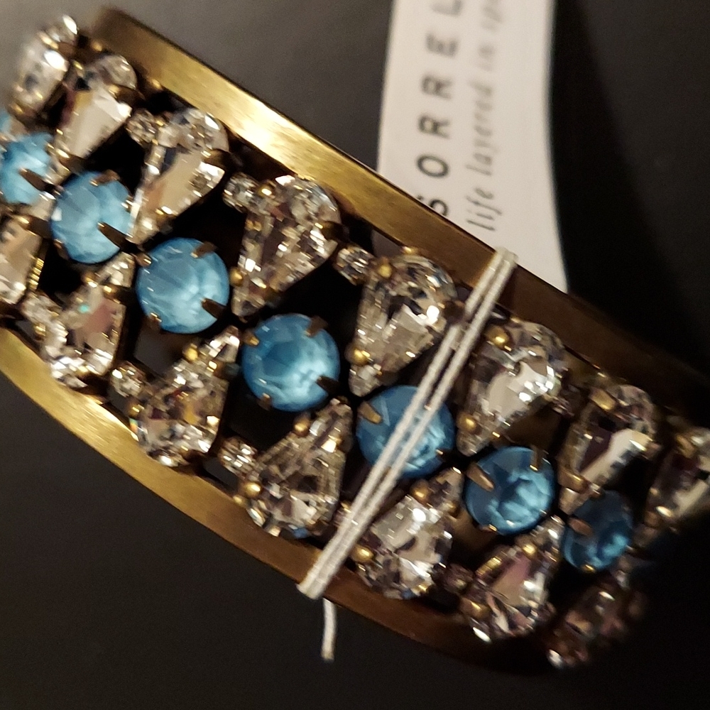 Sorelli Cuff Bracelet with Swarovski Crystal's NWT